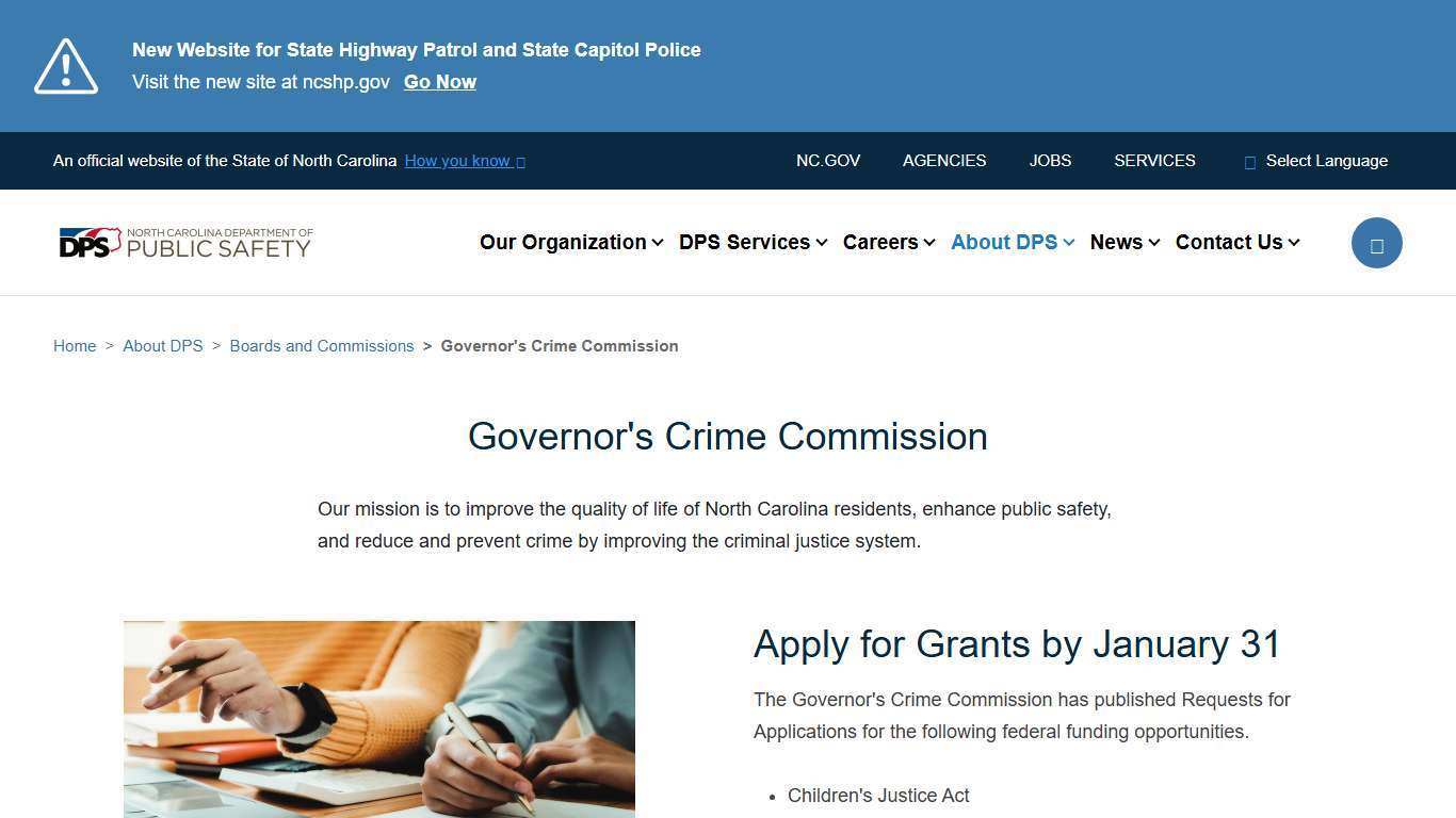 Governor's Crime Commission | NC DPS