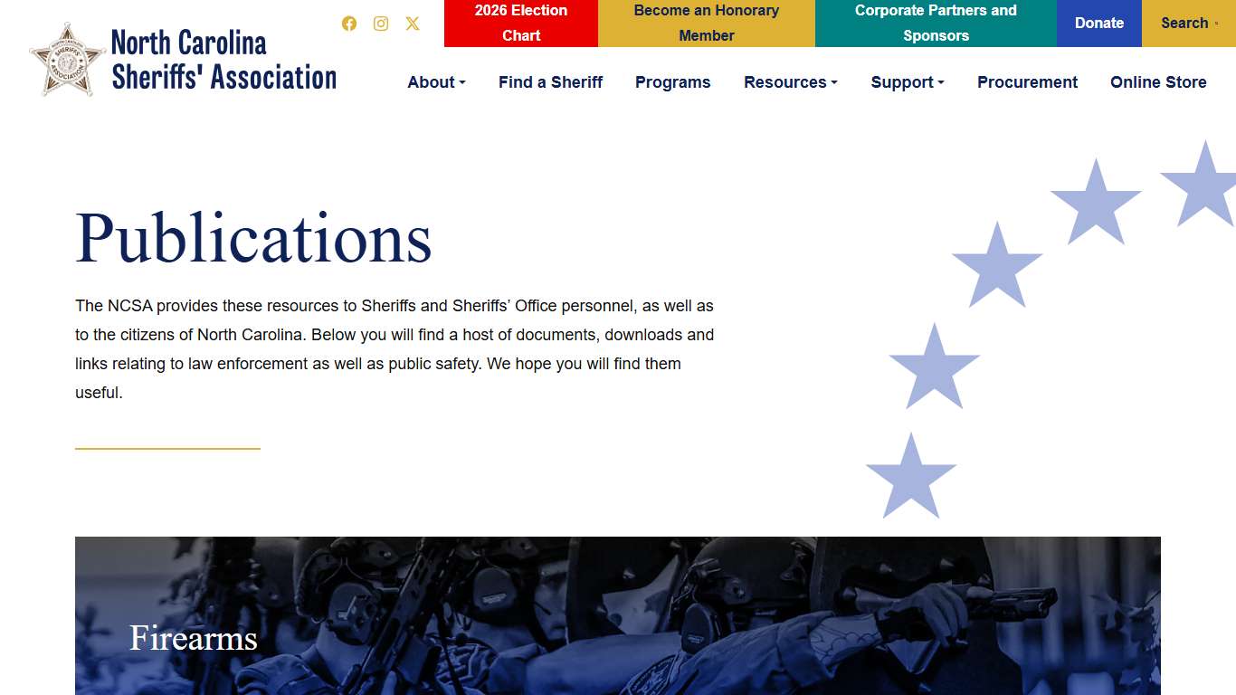 Publications | North Carolina Sheriffs' Association